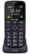 BEAFON SL240 TELFONO MVIL SENIOR CON BASE DE CARGA NEGRO