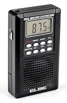 RADIO ELBE RF-80 - Radio digital AM/FM
Display LCD (modo 24 horas)
Memoria para 30 emisoras (10 emisoras AM y 20 emisoras FM)
Altavoz incorporado (8 0.5W)
Toma auriculares
Funcin Sleep