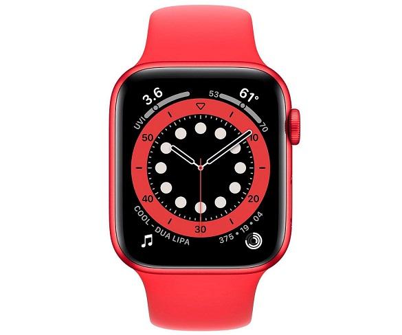 Apple Watch Series 6 /GPS+LTE/40mm/Caja de aluminio roja - Correa deportiva roja