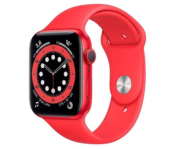 Apple Watch Series 6 /GPS/40mm/Caja de Aluminio en Roja/Correa Deportiva Roja