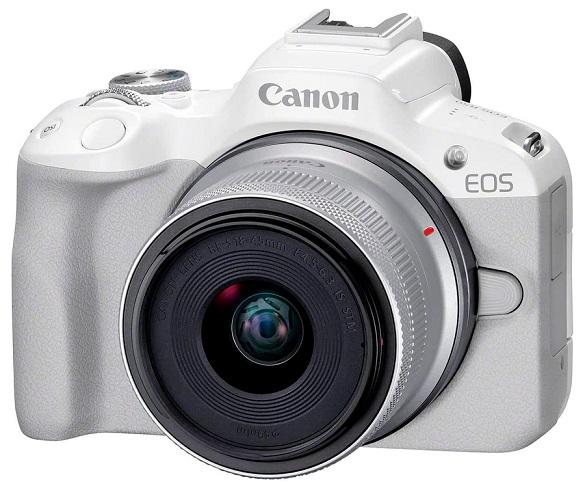 Canon EOS R50 White + Objetivo Canon RF-S 18-45mm IS STM / C�mara mirrorless