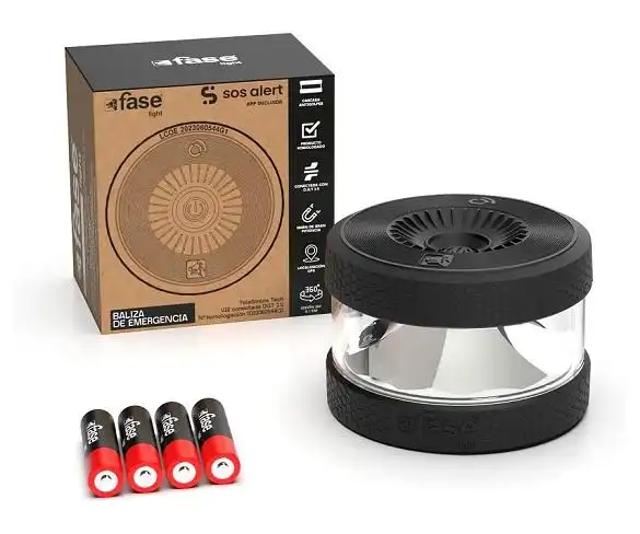 fase light Baliza V-16 conectada / Baliza geolocalizada conectada DGT / Luz de emergencia V16