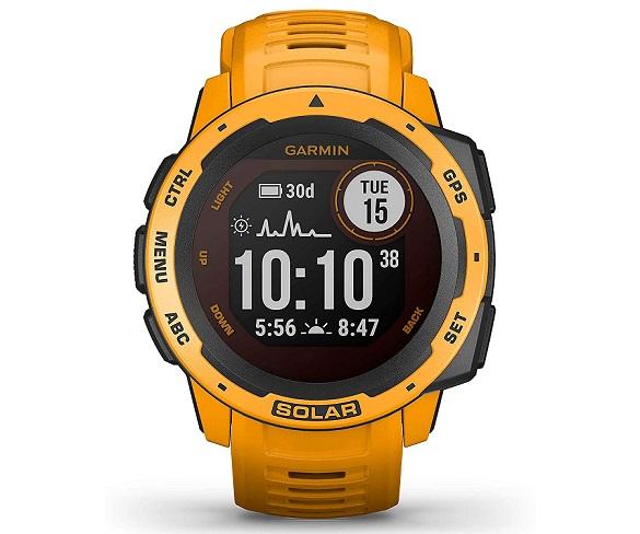 GARMIN INSTINCT SOLAR GROC OCRE 45mm SMARTWATCH RESISTENT GNSS GPS ANT+ BLUETOOTH