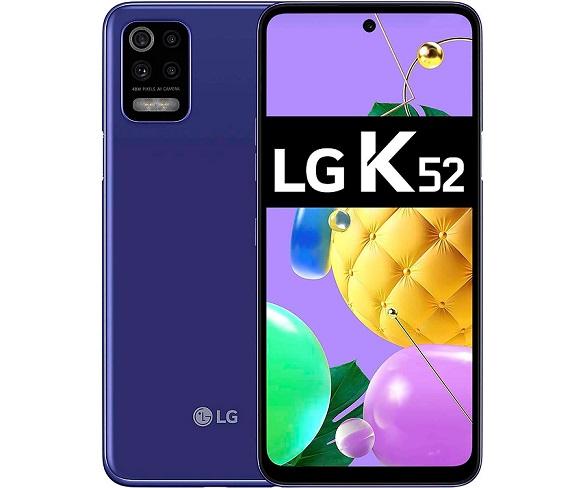 LG K52 AZUL MÓVIL 4G DUAL SIM 6.6 HD+ OCTACORE 64GB 4GB RAM QUADCAM 48MP SELFIES 13MP