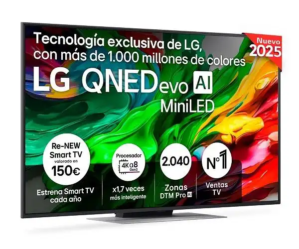 LG QNED Evo 55QNED87A6B / Televisor Smart TV 55