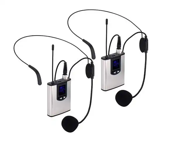 NK IG33008KIT Plata i Negre / Pack de 2 micr�fons de solapa sense fil amb adaptador de c�mera