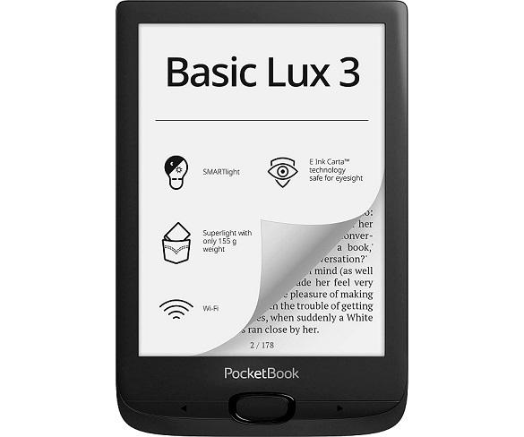 PocketBook Basic Lux 3 Black / Lector de libros electrónicos