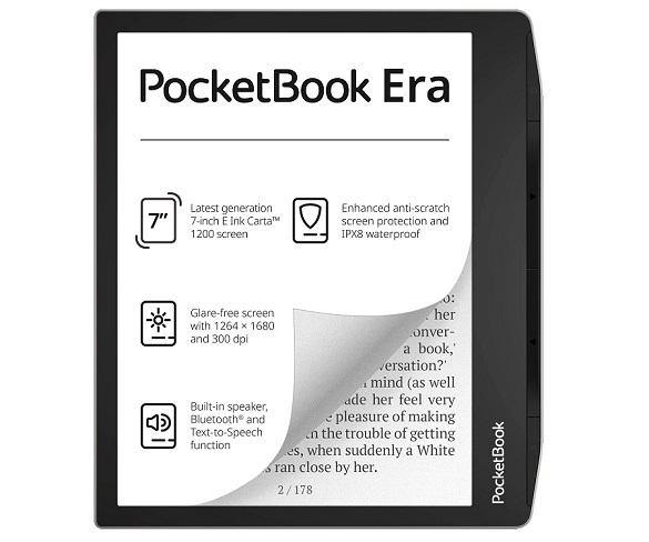 POCKETBOOK PB700-U-16-WW Era Silver /Pantalla 7 E Ink Carta™ 1200/ Bluetooth /WiFi / 16GB