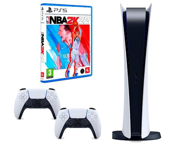 SONY PACK PlayStation 5 Edición CD + NBA 2K22 + DualSense Controler Blanco +24620