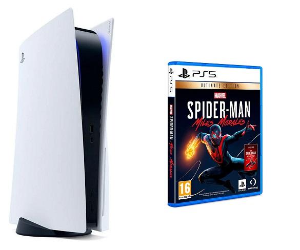 SONY PACK PlayStation 5 Edición Bluray + Spiderman MM