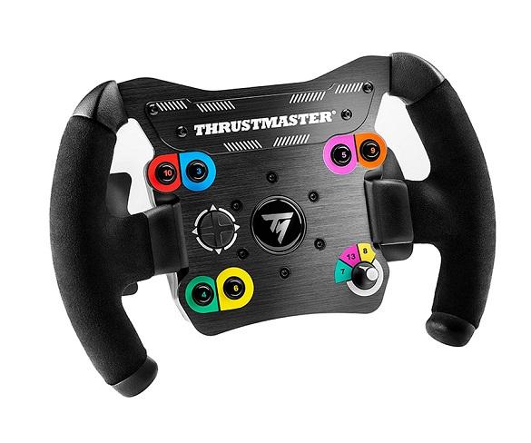 Thrustmaster Volante Open Wheel Add On / Compatible con PS4/Xbox One/PC (Windows 10, 8, 7). - Thrustmaster Volante Open Wheel Add On / Compatible con PS4/Xbox One/PC (Windows 10, 8, 7).

Qu destacamos del Thrustmaster Volante Open Wheel Add On / Compatible con PS4/Xbox One/PC (Windows 10, 8, 7).?
Volante de tamao compacto (28 cm de dimetro)
2 sensibles levas secuenciales de cambio de marchas
6 botones de accin + 1 D-pad + 1 interruptor selector giratorio
Agarres del volante realizados en ante.
Sensacin mejorada de Force Feedback (ligero, menos de 900 g)
Compatible PS4/Xbox One/PC (Windows 10, 8, 7)
