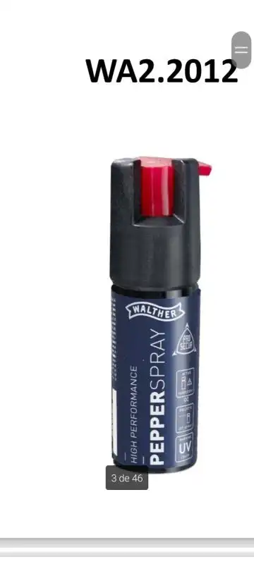 SPRAY DE DEFENSA CON PIMIENTA CS-GAS 15ML  ESPECIAL WALTHER